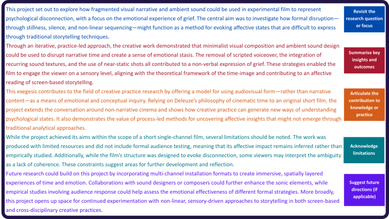 Exegesis conclusion