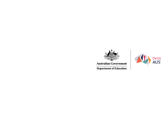 Destination Australia logo with the Australian Department of Education logo
