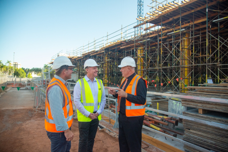 New developments in the construction of the CDU city campus.