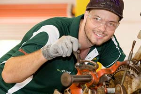Apprentice plumber Luke Unwin has his eyes set on a medal