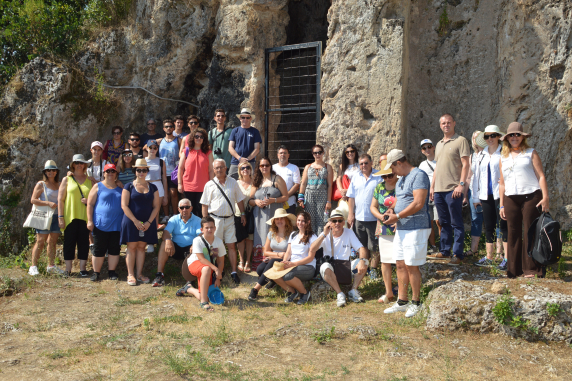 Student group in Greece