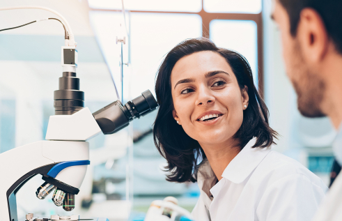 scientists in a lab