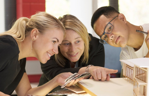CDU design students and lecturers