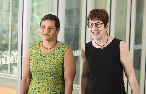 : Charles Darwin University (CDU) Professors Yvette Roe (left) and Sue Kildea