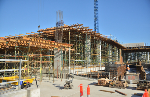 The Territory’s Community and Education Precinct is taking shape as construction progresses on the new city campus for Charles Darwin University (CDU) with the university keen to attract more international students to fill its corridors.
